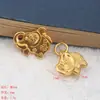 Explosões novo balde de ouro borboleta segunda geração Huan Ji Xiang pulseira cordão de cabeça pingente ouro areia diy acessórios de joia atacado