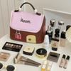 Estuche de Joyería Portátil para Viaje, Lindo Organizador de Cosméticos con Compartimentos, Bolsa de Maquillaje Dopamina de Gran Capacidad, En Stock