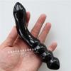 Varilla de masaje de piedra natural obsidiana transfronteriza, juguete sexual de cristal para pene, 18 cm, varita para coño, fábrica
