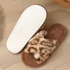 Pantuflas de Algodón para Mujer para el Hogar y Uso Exterior, Pantuflas Cálidas de Piel Sintética con Suela Gruesa para Maternidad, Pantuflas de Algodón para Mujer con Suelas de Espuma Eva