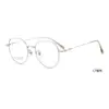 Nuevas Gafas de Titanio con Montura Pequeña, Poligonales Artísticas, Ultraligeras, Esenciales para Maquillaje Natural, para Mujer, se Pueden Montar Lentes de Miopía
