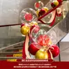 Decoración Barandilla Escalera Boda Gama Alta Casa Nueva Lejos Globo Arreglo Romántico Traje Pasillo Flores Lejos Escalera Mecánica