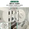 Cerradura para Puerta de Cristal Cerradura de Perno para Puerta de Cristal Puerta Individual y Doble Cerradura de Piso Sin Abrir Puerta de Cristal Cerradura Cuadrada Perilla con Llave Cerradura de un Solo Lado
