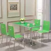 Juegos de mesa y sillas, diseñados específicamente para cafeterías escolares, restaurantes, tiendas de té de burbujas y establecimientos de comida rápida.; mesas y sillas de comedor sencillas de grado comercial