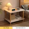 Mesa de cabeceira moderna e simples para imóveis de aluguel, prateleira de armazenamento estreita para quarto