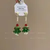 Brincos de Árvore de Natal Estrela Dourada de Inverno para Mulheres Design Único de Nicho Brincos de Árvore de Natal Meteoro Elegantes de Alta Qualidade