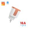 Tuya Wifi Regulaciones UE Enchufe Inteligente Naranja Azul Negro Verde Control Remoto por Aplicación de Teléfono Móvil Temporización Interruptor de Idioma