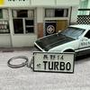 Fujiwara Tofu Titular D AE86 Periférico Llavero Bordado Fragante Cadena Colgante Lanyard Largo Llavero de Cuero
