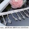 Renda Pérola Fita Bordada à Mão Borla de Cristal DIY Hanfu Cortina Iluminação Acessório de Roupa Estilo Étnico