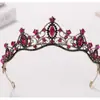 Em estoque nova coroa de noiva coreana joias de casamento europeias e americanas adorno de cabeça aniversário coroa de liga tiara atacado