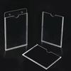 Slot para cartão acrílico slot a4 display transparente cartão conjunto de cartões placa de acrílico cartão de trabalho moldura de publicidade personalização
