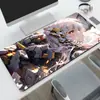Alfombrilla de ratón de dibujos animados, teclado de computadora, escritorio, gaming, estilo anime, alfombrilla de escritorio para oficina para hombres y mujeres con bordes cosidos y diseño engrosado