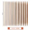 Nueva aguja de bambú carbonizado de doble punta para suéter, aguja para bufanda de gorro de lana tejida a mano, aguja de bambú de doble punta multiespecificación