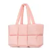 Bolso de Hombro Individual de Gran Capacidad para Debajo del Brazo, Bolso Personalizado para Chaqueta de Plumas, Bolso Tote Nube de Moda, Simple y Versátil, Bolso Acolchado