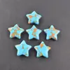 Pequeño Adorno de Piedra Natural con Forma de Estrella, Pentagrama de Cristal Natural 20*20*6mm, Joyería de Exportación Más Vendida