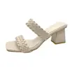 Colección Nueva Primavera 2026: Sandalias Romanas Tejidas Estilo Bohemio para Mujer, Zapatos de Tacón Grueso Tallas Grandes, Tendencia en Tallas Grandes