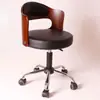 Silla de Computadora Compacta de Madera Maciza, Silla de Escritorio Sencilla, Silla Ajustable para Estudiantes, Silla Pequeña para Estudio en Casa con Respaldo, Silla de Oficina Giratoria