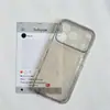 Cor sólida, transforma-se instantaneamente em uma capa protetora de tela grande com porta-cartões integrado e bordas elevadas para proteção contra quedas, adequada para iPhone 18 PRO, capa transparente, modelo 17