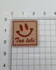 Patches de Tecido com Marca Registrada Impressa Transfronteiriça Patches DIY para Sapatos e Chapéus Acessórios para Bolsas de Roupa Etiquetas de Couro com Letras em Inglês Fabricante Atacado