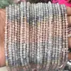 Suministro directo de fábrica cuentas pequeñas de corte cristalino degradado accesorios para joyería DIY cuentas redondas facetadas productos semiacabados venta al por mayor