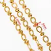 Corrente de Clipe Oval em Aço Inoxidável com Relevo Ins Moda Feita à Mão Corrente Grossa Pulseira DIY Corrente da Clavícula Acessórios de Joias