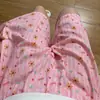 Shorts de Algodão e Seda Feminino Verão Estilo Japonês Calças de Pijama Calças de Meio Comprimento Calças de Algodão Artificial Desenho Roupas de Fora Calças Grandes Calças de Casa
