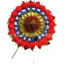 Corona Brillante Corona de Lentejuelas 1.8m Corona Terminada de Gallo Venta al por Mayor Yunyang Artículos Funerarios al por Mayor