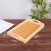 En stock Madera Maciza Flor de Begonia Bandeja de Cristal Bandeja para Té Rectangular Dispensador Doméstico Taza de Té Taza de Agua Bandeja de Cristal Péndulo