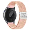 Adequado para Huawei Gt5 Watch Pulseira de Malha Trançada de Nylon Samsung Watch4567 Fivela de Guarda-chuva Branco Pérola