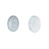 Malla plateada transparente con corte ovalado, accesorios de resina para bricolaje, pendientes, accesorios para el cabello, ropa, zapatos con agujeros.