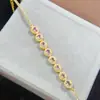 Nuevo brazalete tesoro azul polvo natural incrustaciones de plata 925 brazalete simple de moda de lujo ligero venta directa de fábrica al por mayor