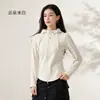 Sudadera con Capucha de Otoño Invierno para Mujer Más Vendida Sudadera de Cachemir Ajustada Top Cardigan Delgado Cálido de Manga Larga Estilo Chic Francés