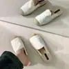 Zapatos de Pescador para Mujer, Zapatos de Salón Estilo Chanel, Nuevos Zapatos de Media Pantufla Cerrados de Suela Gruesa Primavera/Verano 2026, Zapatos Mula Perezosos de Poner y Quitar