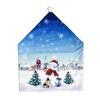 Jinmingguan novas decorações de Natal desenhos animados cadeira capa traseira cena criativa impressão digital mesa e cadeira capa