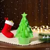 Portavelas Árbol de Navidad Transfronterizo, Árbol de Navidad Hueco que Puede Sostener Luces y es Translúcido, un Artículo Artesanal para Decoración de Escritorio en Casa