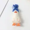 Enfeites Pendentes Frescos e Simples Estilo Coreano, Enchimento de Algodão 3D, Acessórios, Formato de Coração Cisne Palhaço Materiais de Tecido Feitos à Mão, Acessórios de Broche