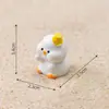 Paisagem em miniatura, figura de pato de praia de verão criativa e fofa, acessório decorativo sonhador, ornamento de mesa ou de carro