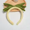 Diadema de Felpa con Cabeza para Lavado de Cara para Mujer, Adorno para el Cabello Nuevo de Dibujos Animados Lindo, Mascarilla de Lavado de Cara, Diadema, Diadema Antideslizante, Accesorios para el Cabello