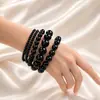 Pulsera ins Perla de Imitación Decorativa Perla de Vidrio Pulsera de Cuentas Joyería Regalo para Novia Pulsera de Celebridad Cibernética