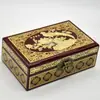 Pingyao Tuiguang Caja de Joyería de Laca China Incrustaciones de Nácar y Seda Concha Regalo de Boda Nuevo Estilo Chino