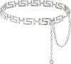 Cadena metálica para la cintura para mujer, accesorio de verano de alta gama para combinar con vestidos, cinturón delgado decorativo de moda estilo ins para trajes, cadena de moda
