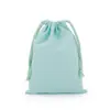 Bolsa de lona con cordón al por mayor fábrica empaque almacenamiento algodón cordón regalo en blanco impreso LOGO color