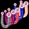 Productos sexuales para adultos Dragón de dos cabezas Lala Simulación gay de dos cabezas Dis Aparato de masturbación vaginal anal femenina