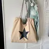 Bolsa Tote Gran Capacidad Nueva Ins Simple Versátil Casual Viaje Diario Hombro Único Bolsa Grande Estudiante Tutoría Bolsa de Mano