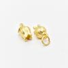 Colgante pequeño de lirio orquídea oro arena antiguo para cuerda de pelo collar pulsera con cuentas pulsera con cuentas accesorios de joyería diy