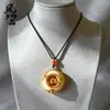 Colar banhado a ouro vietnamita com pingente de Buda, um design natural popular, pingente genuíno e personalizado para mulheres