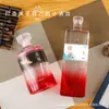 Material Blanco Cristalino Transparente Engrosado Paquete de 0.5 kg Botella Vacía Sellada Botella de Licor de Vidrio Guanshan Caja de Regalo Juego Completo 500ml en Stock
