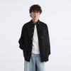 Ropa para Hombre North Boundary Marca de Moda Americana Otoño 2025 Nueva Camisa Bordada de Manga Larga Camisa de Color Sólido para Hombre Chaqueta Casual