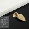 Nuevo Tirador de Cajón de Mueble Estilo Chino, Tirador Simple de Cobre Cepillado de un Solo Agujero Estilo Americano, Tirador Pequeño Estilo Antiguo para Puerta de Armario