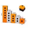 Caja de Botones de Control Bx1-22 25 de 1 Orificio (Caja vacía) Caja de Parada de Emergencia con Luz Indicadora a Prueba de Polvo e Impermeable de 23456 Agujeros